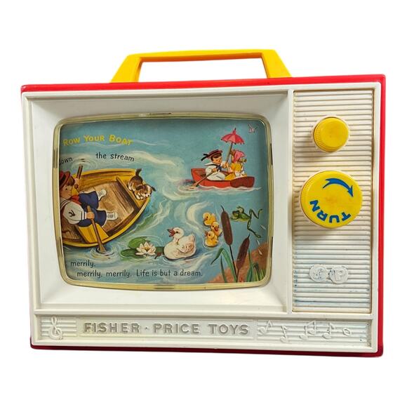 Fisher-Price Movie Viewer Theater 2 Films London Bridge Row Row Row Your Boat - Picture 4 of 13
